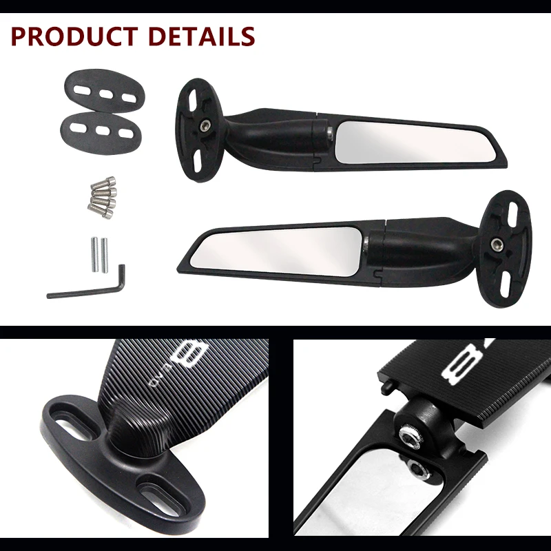 For Ducati PANIGALE V2 V4 V4S 748 848 899 959 1199 1098 1198 1299S 1199S Motorcycle Wind Wing Rear View Mirror Rear View Mirror