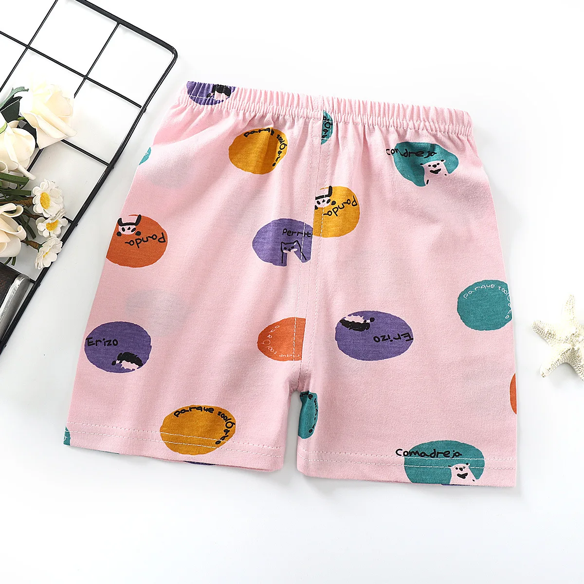 Children Shorts for Boys Girls Kids Clothes Cotton Solid Breathable Summer Baby Short Pants Casual Sports Beach Shorts Elastic