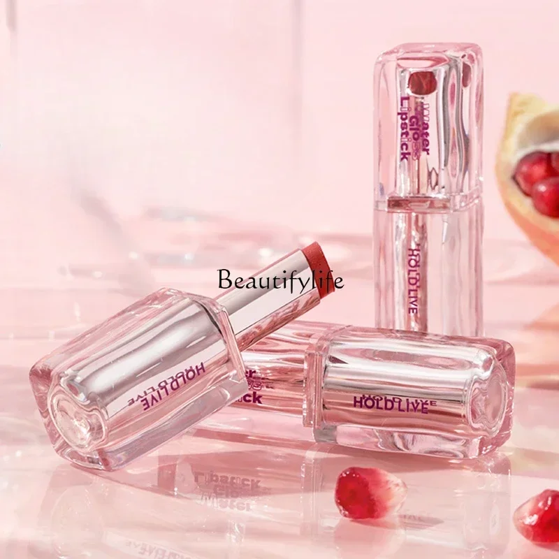 

Ice transparent light lipstick mirror solid lip glaze is not easy to stick to the cup