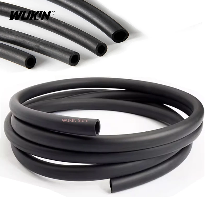 Fluorine Rubber Hose Black FKM Fluororubber Tubing Corrosion-resistant, Acid & Alkali-resistant, Oil-resistant 2mm~20mm
