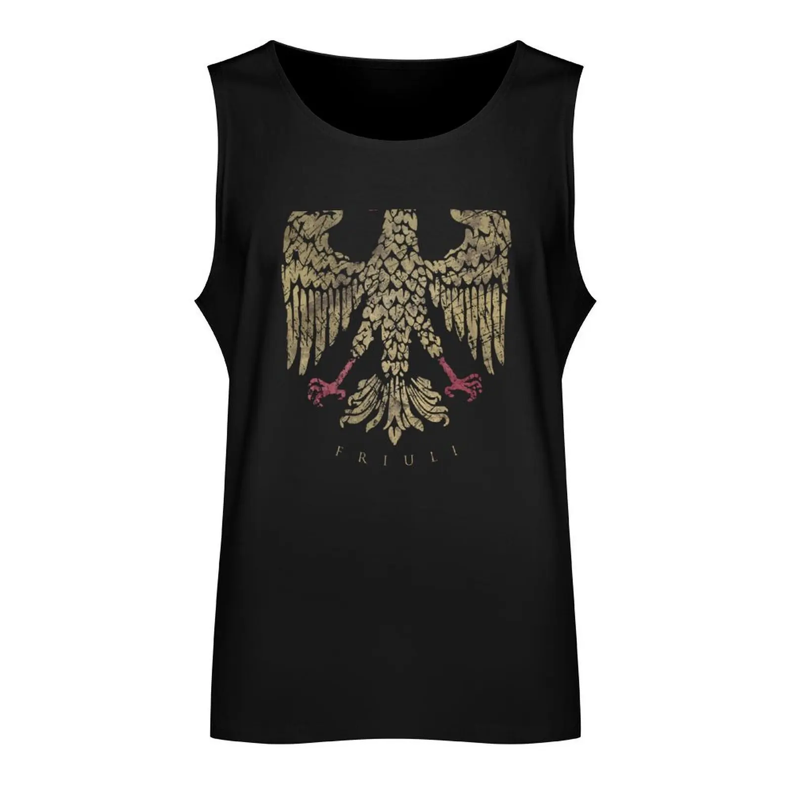 Friuli Emblem - Vintage Gold Tank Top Sleeveless top Men's singlets mens clothing