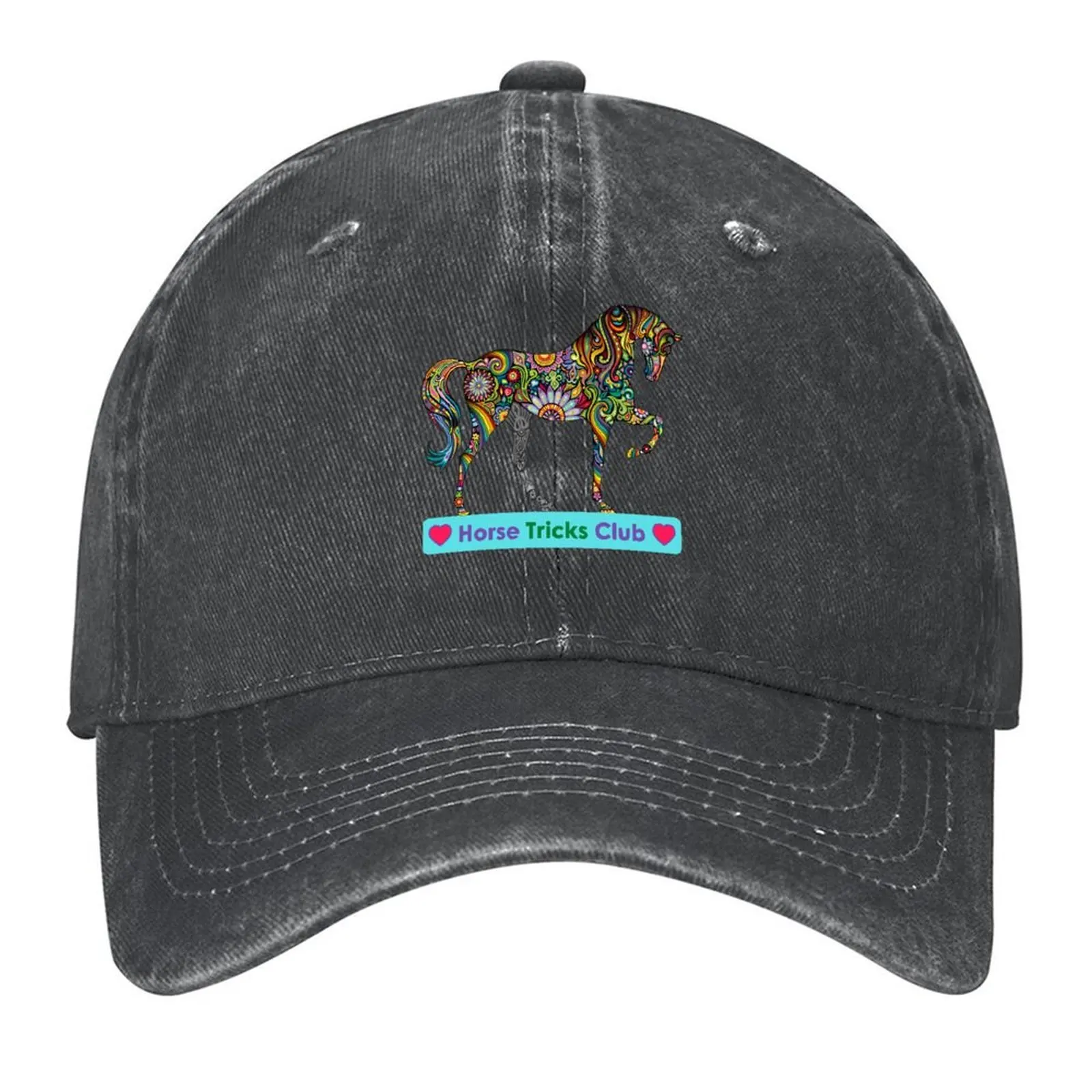 

Horse Tricks Club Baseball Cap sun hat Beach Outing Male hat Hood Mens Women's