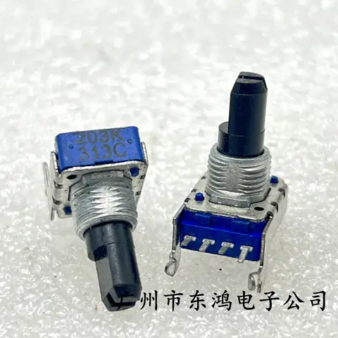 Produktbild von ALPS RK14K1240036 Potentiometer – 10kOhm, 20% Toleranz, Mit Mittelrastung – Made In China
