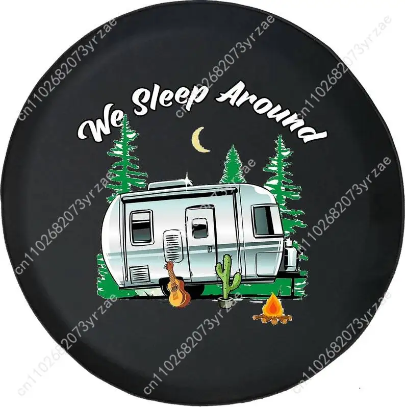 

We Sleep Around Camper Various Models Spare Car Tire Cover Prevention Sand Dust rainwaterTire Cover Sturdy Durable Tire Covers