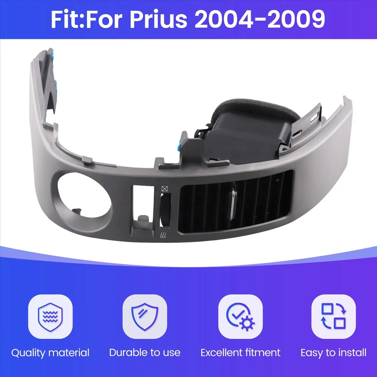 #43O Front Dashboard Vent Panel Air Conditioner for Toyota Middle Left,Dashboard Air vent Outlet For Toyota ,(plastic)