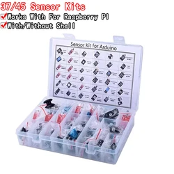 For arduino 45 in 1 Sensors Modules Starter Kit better than 37in1 sensor kit 37 in 1 Sensor Kit For UNO R3 MEGA2560