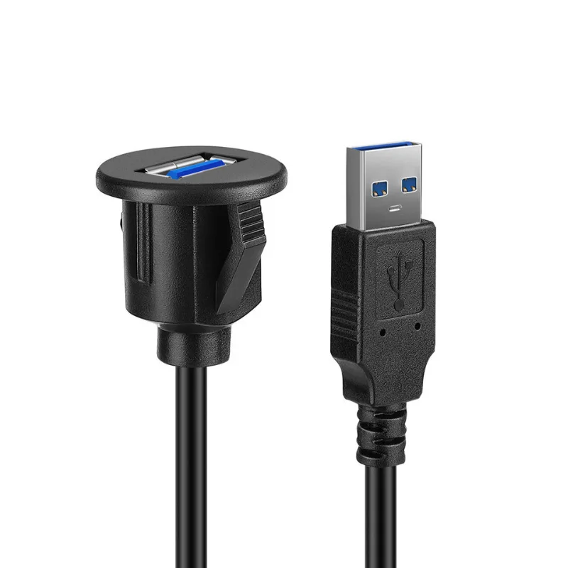 

Водонепроницаемый кабель USB 3,0 для приборной панели с крышкой и держателем, экранированный для автомобиля