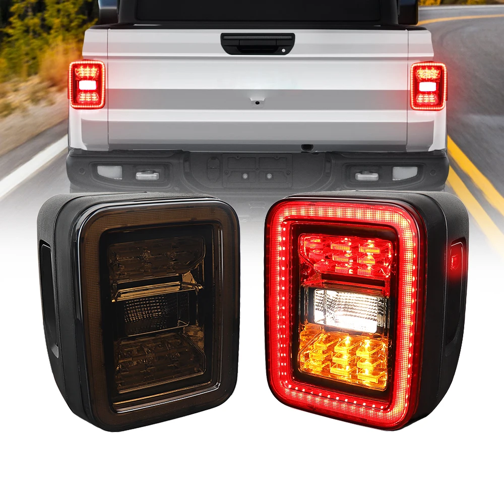 

LED Tail Lights for Jeep Gladiator JT 2020-2023 Accessories Brake Light Reverse Light Turn Signal Light European version