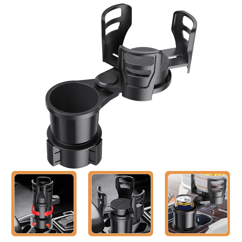 

All Purpose Car Cup Holder Accessories Expander Adapter Vehicle Mounted Drink Universal Black