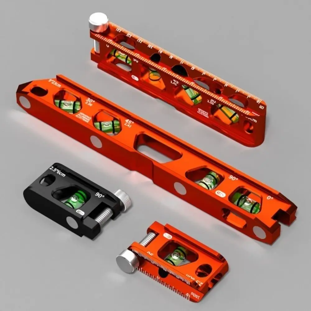 Heavy Duty Magnetic Pipeline Level Multi-Function with Clamp Magnetic Box Level Multi-Angle Bubble with Scale Bubble Level Ruler