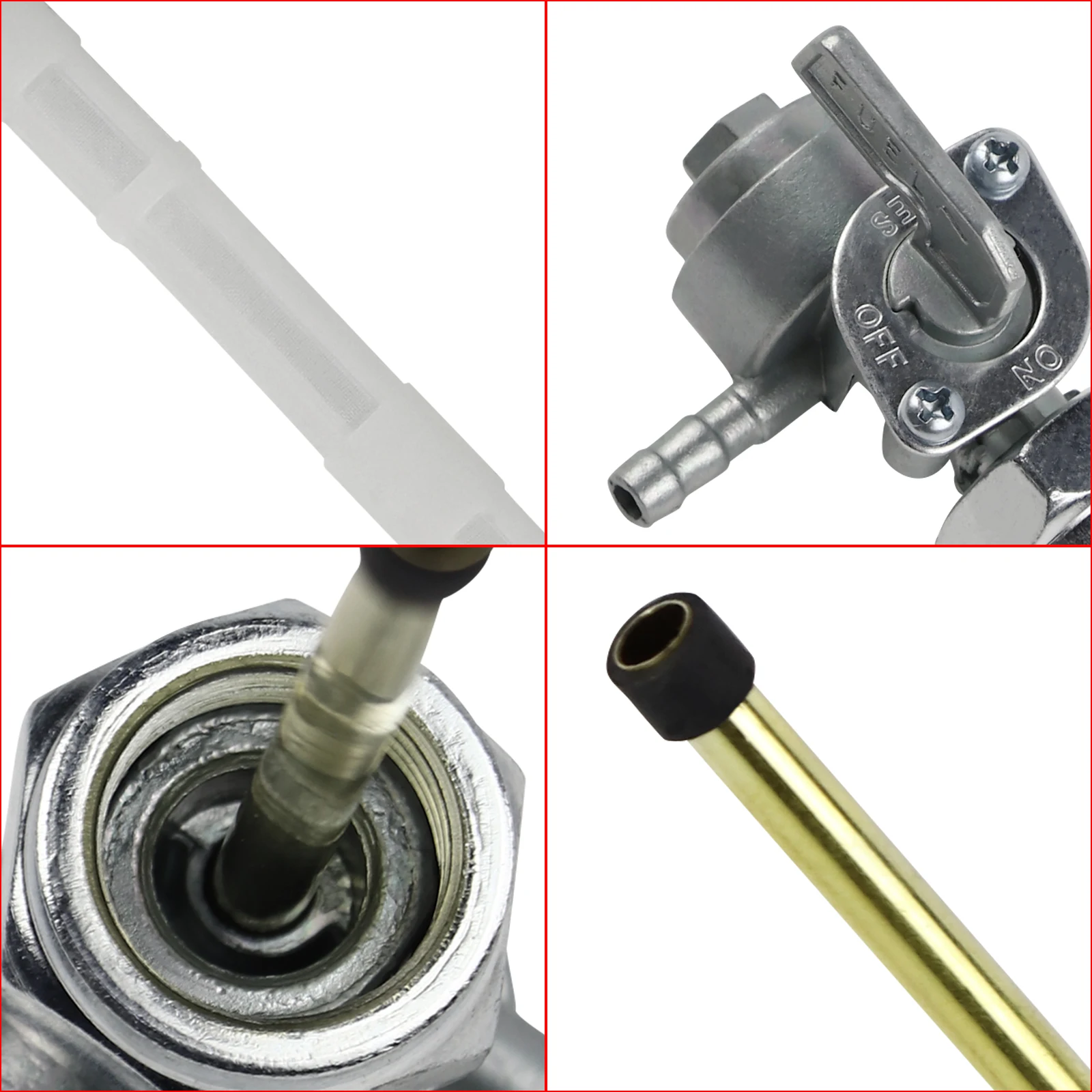 Válvula de llave de purga de combustible, interruptor de tanque de Gas, grifo de combustible para Honda CX500, CB750, CB550, CB400, CB500, CB350,