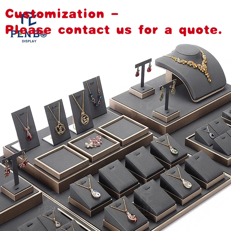 

На заказ. Индивидуальная высококачественная подставка для ювелирных изделий, витрина, ожерелье, кольцо, браслет, серьги, шкаф, счетчик, набор для демонстрации ювелирных изделий