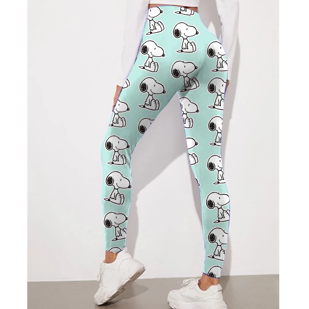 Neue Snoopy print Yoga Hosen Sport Leggings Frauen Nahtlose Hohe Taille Push-Up Frau Strumpfhosen Fitness Workout Leggins Gym Kleidung