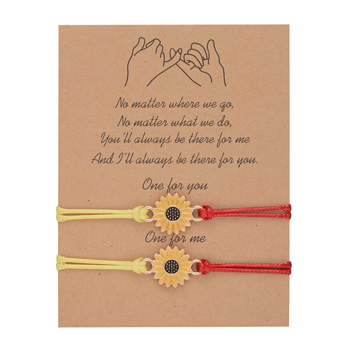 2 Teile/satz Boho Daisy Blume Paar Armbänder Für Frauen Männer Minimalistischen Sonnenblume Doppel Farbe Seil Kette Armreif Freundschaft Schmuck