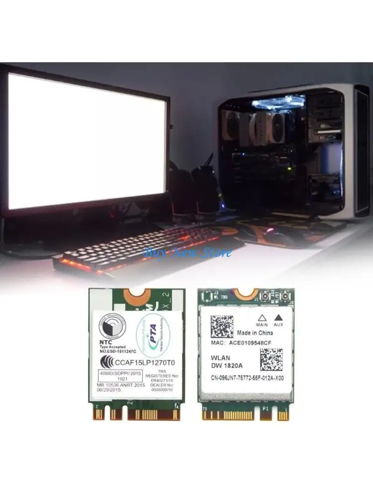 

20CE DW1820A BCM94350ZAE 802.11ac BT4.1 1200Mbps Wifi Adapter BCM94350 M2-NGFF WiFi