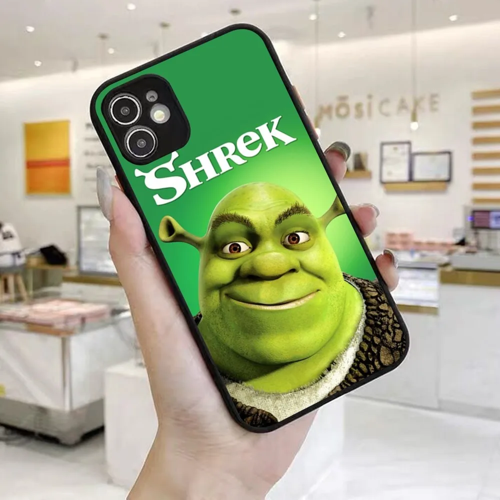 Cartoon Funny Movie S-Shrek Phone Case for iPhone 14 11 12 13 Mini Pro Max 8 7 Plus X XR XS MAX Translucent Matte Cover