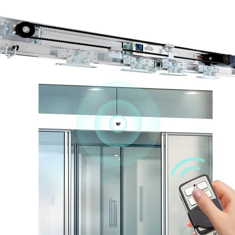 

Commercial Easy Installation Glass Sliding Entrance Door Motor Operator Chain Type Automatic Sliding Door System With Sensor