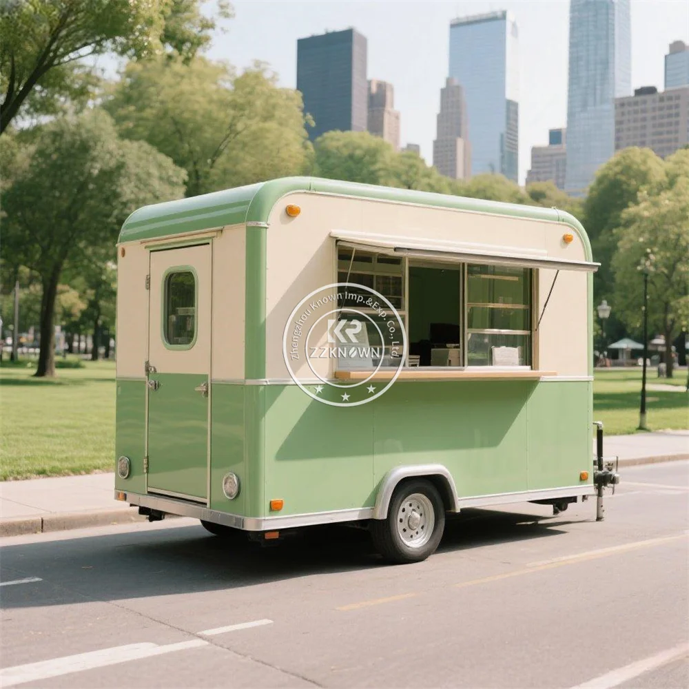 

Concession Food Truck Fully Equipped Snack Pizza Trailer Street Ice Cream Cart Mobile Catering Food Trailer With Full Kitchen