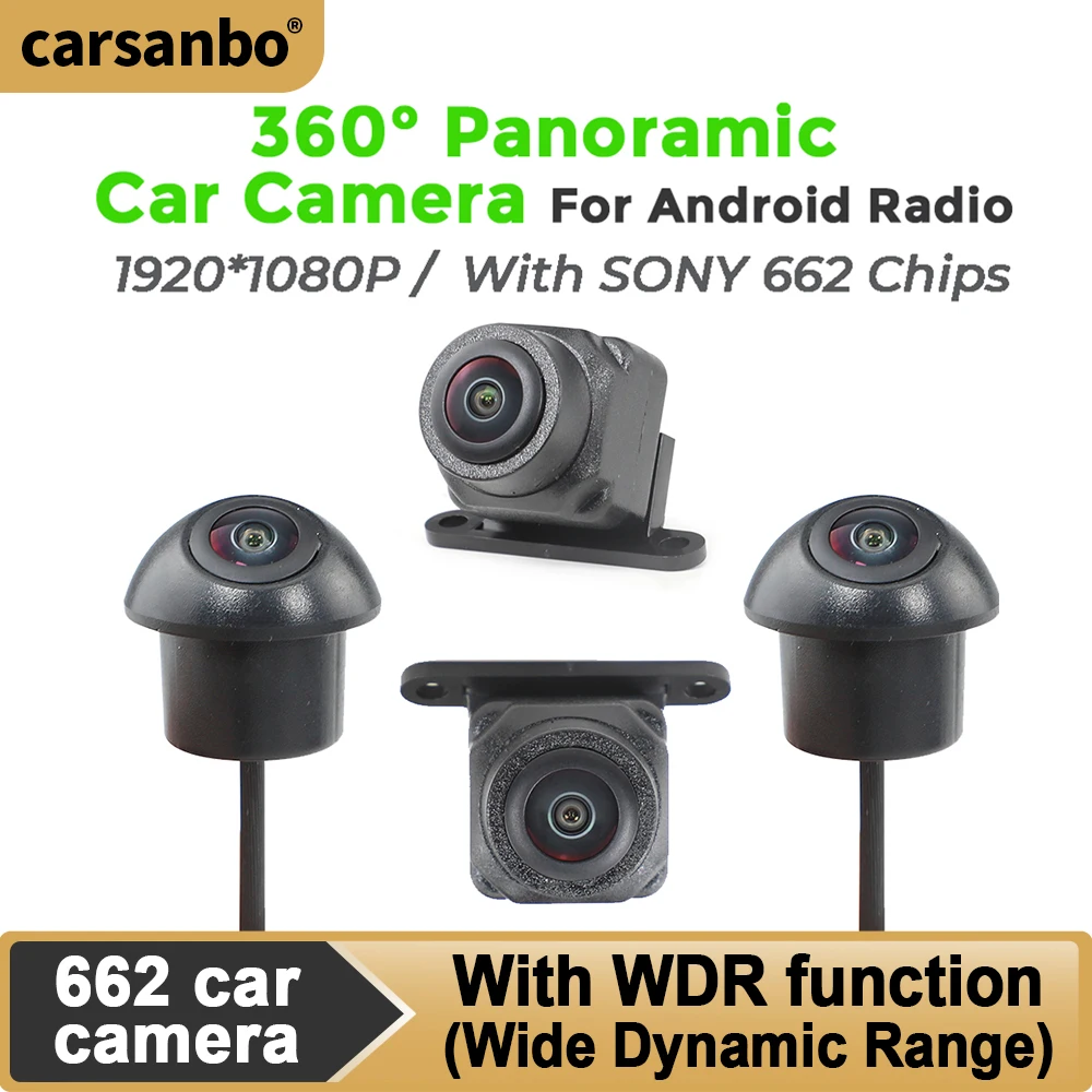 

Carsanbo With Sony 662 Chip Car 360 Camera System 1080P HD For Android Auto Radio Night Vision Surround View Camera System