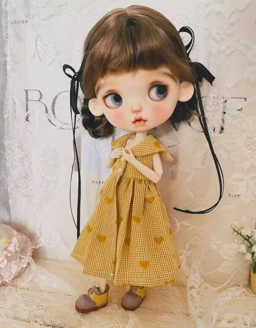 1 قطعة 2025 نمط القلب الكلاسيكي Blythe/Landoudou قطعة واحدة (صالح لـ Lulu،ymy24،Ob22،24،26،zone، Jenny) #4