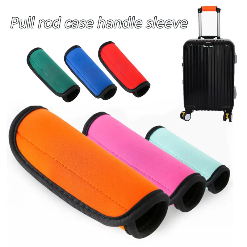 Comfortable Luggage Handle Wrap Grip Soft Neoprene Suitcase Grip Protective Luggage Bag Handle Wrap Cover For Travel Bag Luggage