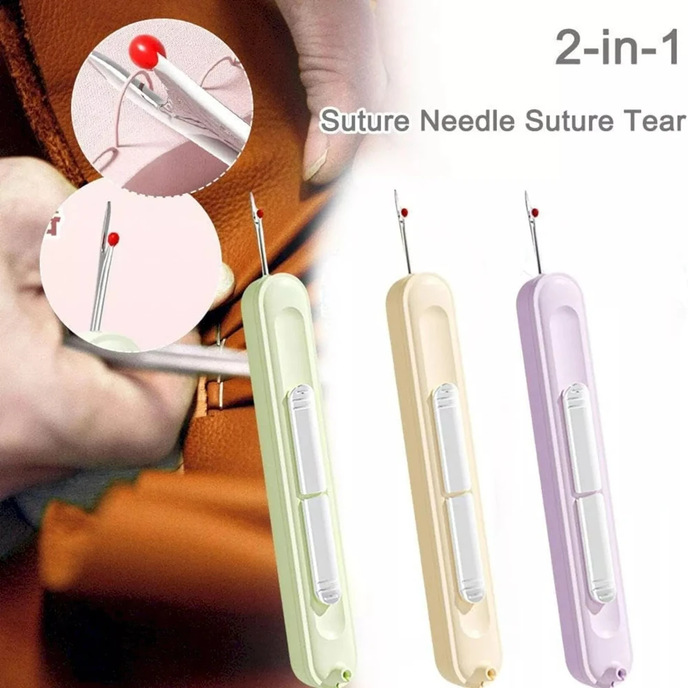 Needle Threader Home Use Multi-function Needle Threader for The Elderly Hand Sewing Tools Needle Threader 2 in1 Needle Threader