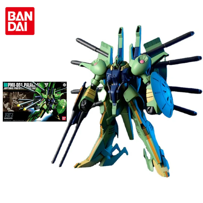 

Bandai Gundam Model Kit Anime Figure HGUC 1/144 PMX-001 PALACE ATHENE Genuine Gunpla Model Action Toy Figure Toys for Children