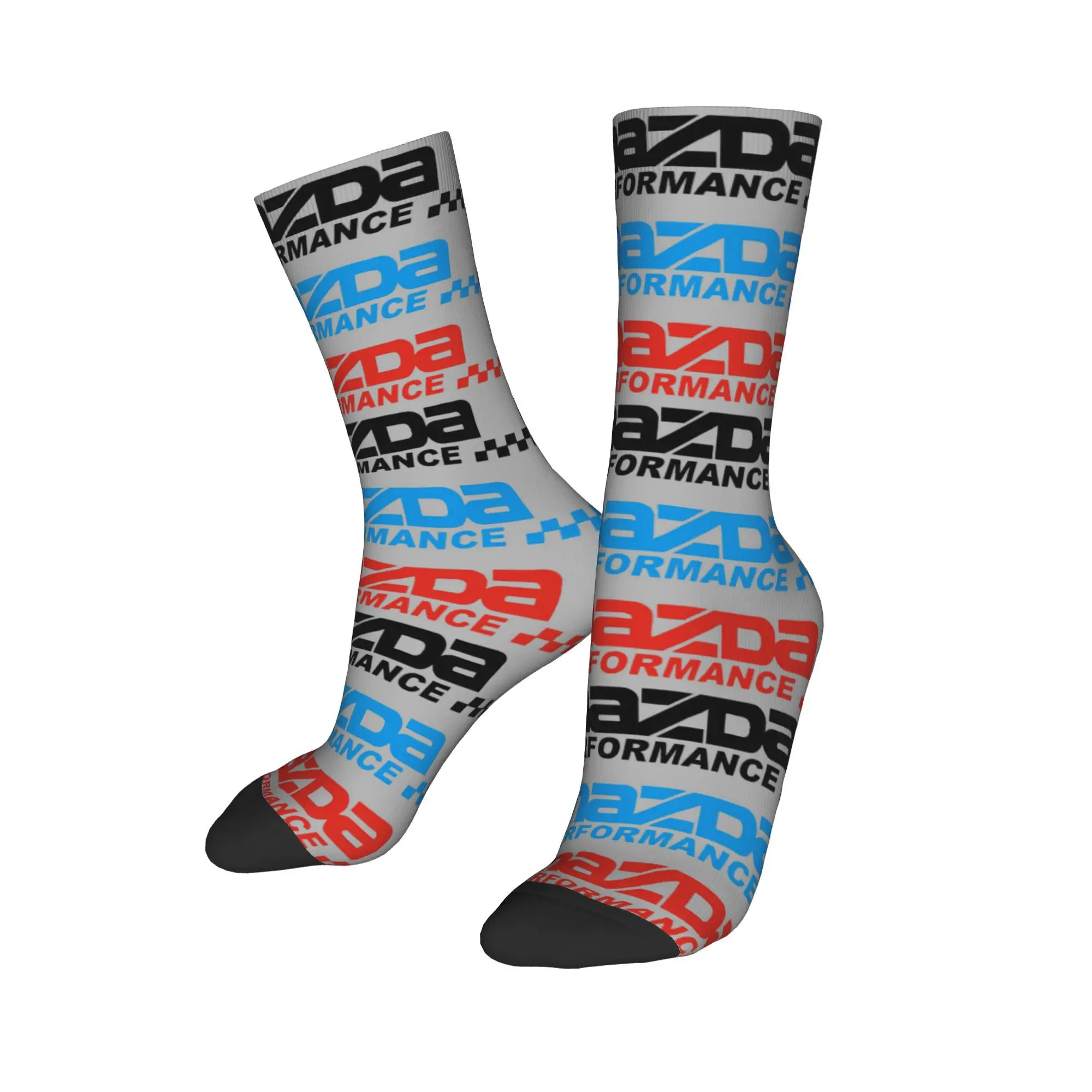 

Custom M-Mazdas Logo Hot Classic Motor Dress Socks Men Women Warm Fashion Crew Socks