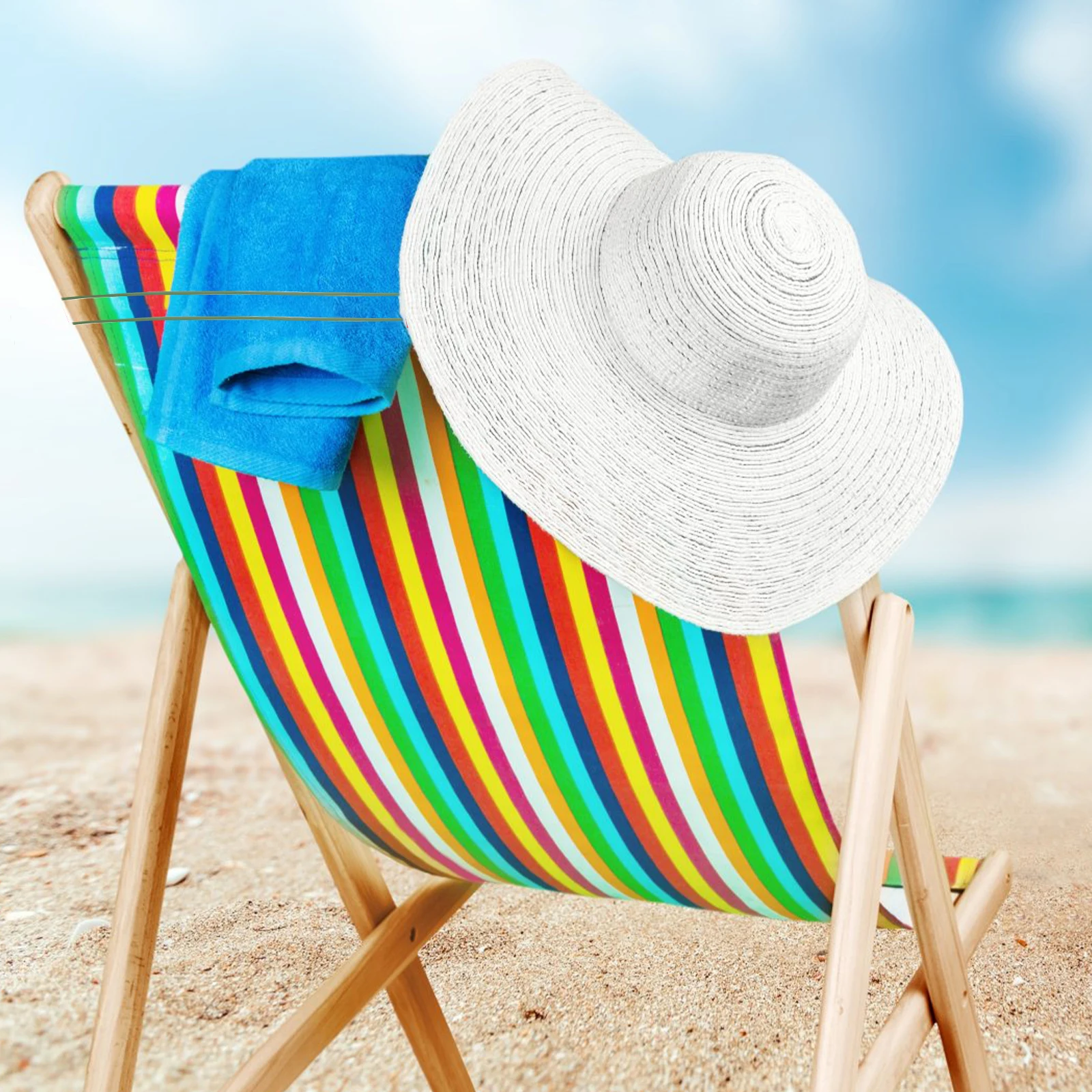 

10 Pcs Beach Towel Cruise Must Haves Elastic Bright Color Non Fading Chair Accessories Reusable Pack Fix