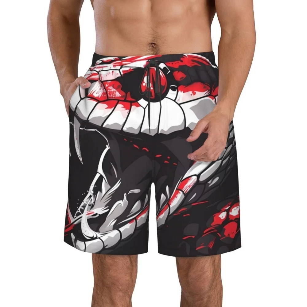 

Men's Summer Gradient Design Casual Shorts Elastic Waist Drawstring Comfortable Breathable Beach Daily Wear