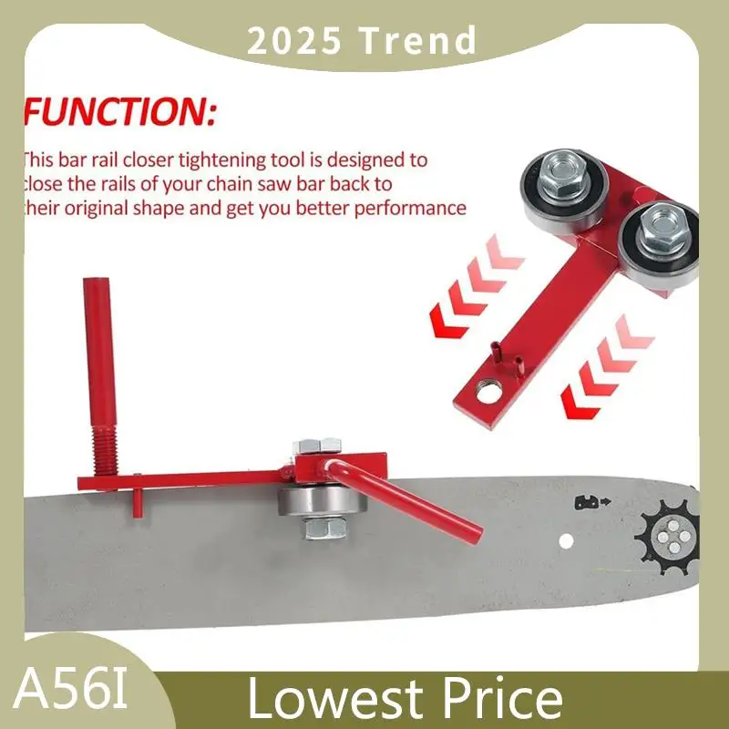 

ABDD Chainsaw Bar Rail Tightening Repair Tool,Chainsaw Bar Rail Closer Tool,Chainsaw Bar Rail Closing Adjuster Tool
