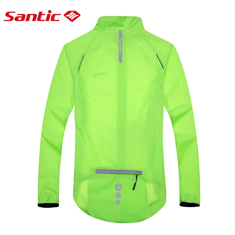 Santic Cycling Windbreaker Men\'s Long Sleeve Windproof MTB Road Riding Clothing Anti-UV Quick-Dry Water Resistant Bicycle Jacket