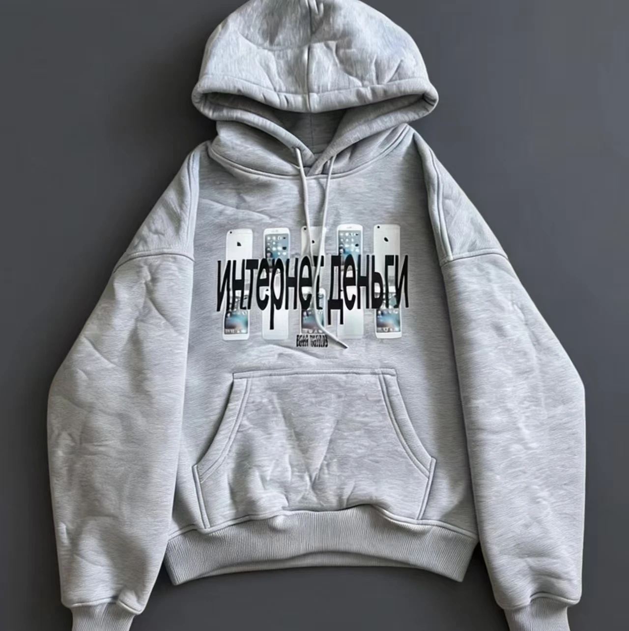 Russo cinza carta impressão pulôver com capuz das mulheres dos homens nova moda retro clássico hip hop jogger casual solto jaqueta esportiva