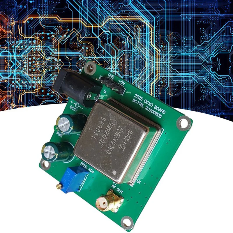【T07A】10M OCXO 주파수 표준 보드 OCXO 보드 10Mhz/13DBM 항온 수정 발진기 사인파 출력 OCXO-10M