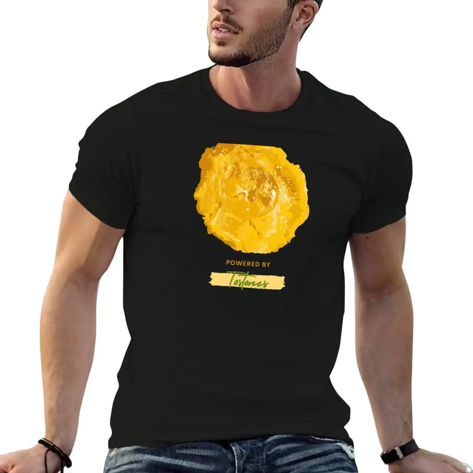 

Powered by Tostones T-Shirt plain Funny t-shirt funny costumes Anime t-shirt funny t shirts for men