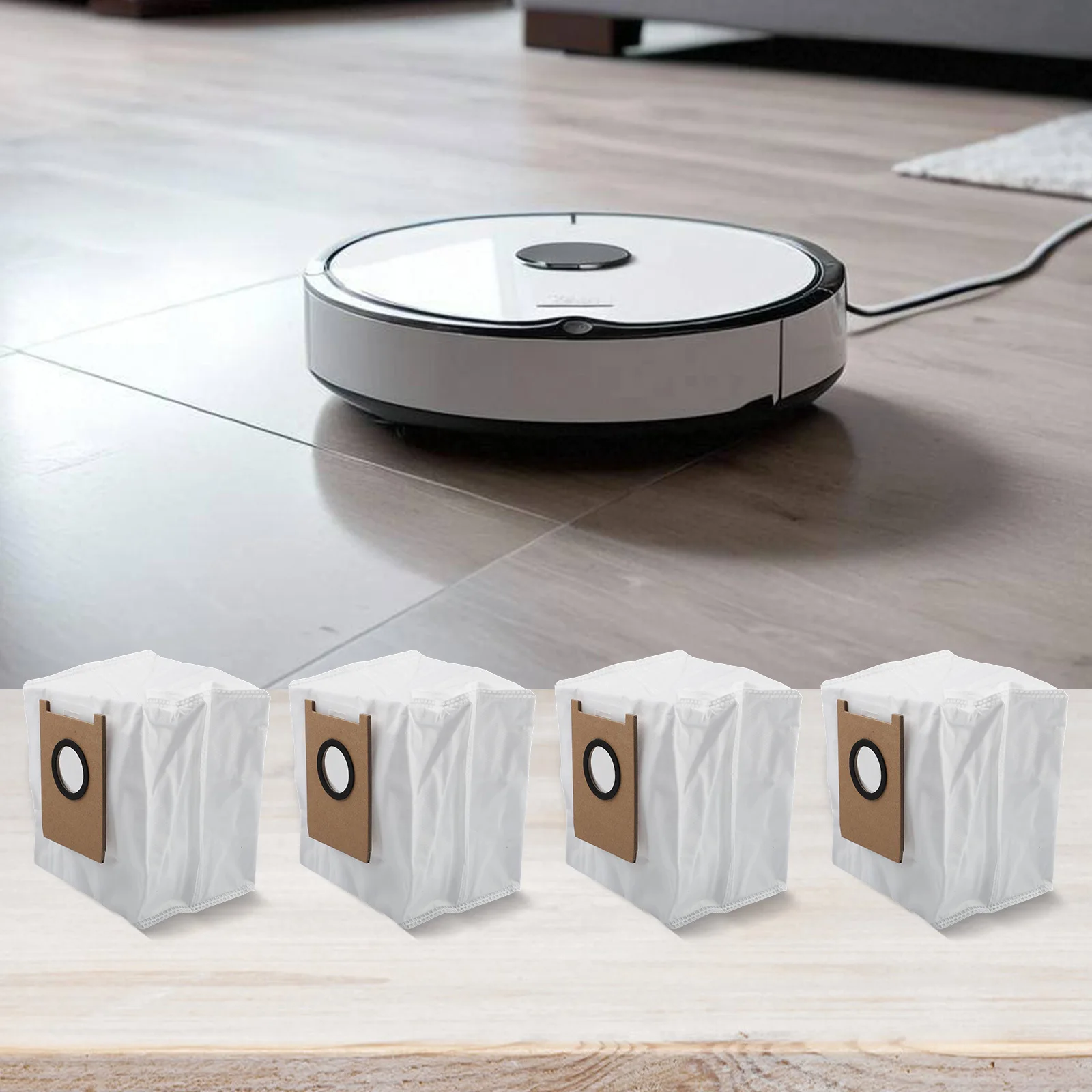 

Convenient And Non Woven Dust Bags For Eufy E20 Robot Vacuum Cleaner Replacement Needs Available In Sets Of Either Size