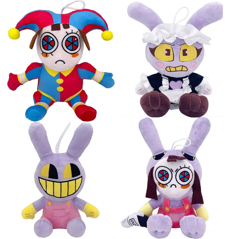 NEW 20cm Game Maid Jax Plush Toy THE AMAZING DIGITAL CIRCUS Anime Plushies Cuddly Stuffed Doll Kids Birthday Christmas Gifts