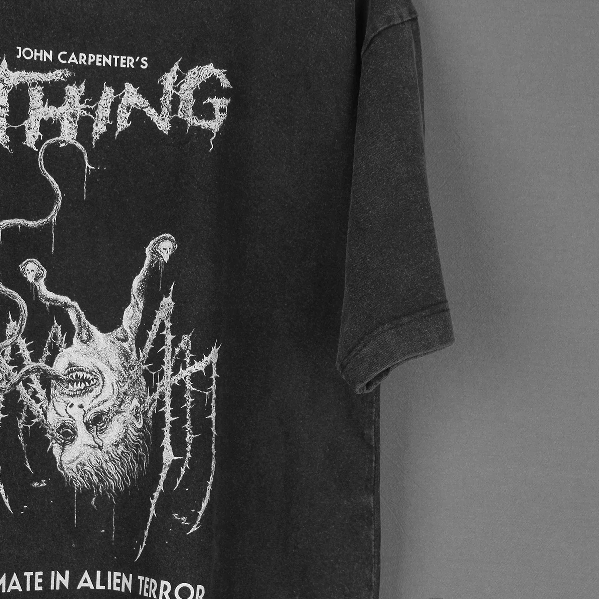 The Thing T-Shirt John Carpenter Horror Movie They Live Halloween Prince of Darkness Men's Cotton Short Sleeves Clothing Shirt