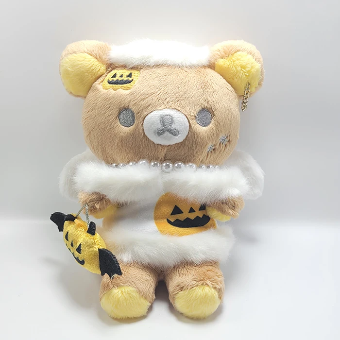 Halloween Pumpkin Devil Rilakkuma Plush Toy Korilakkuma Bear Kiiroitori Chick Stuffed Animals Cute Kawaii Plushie Kids Toys