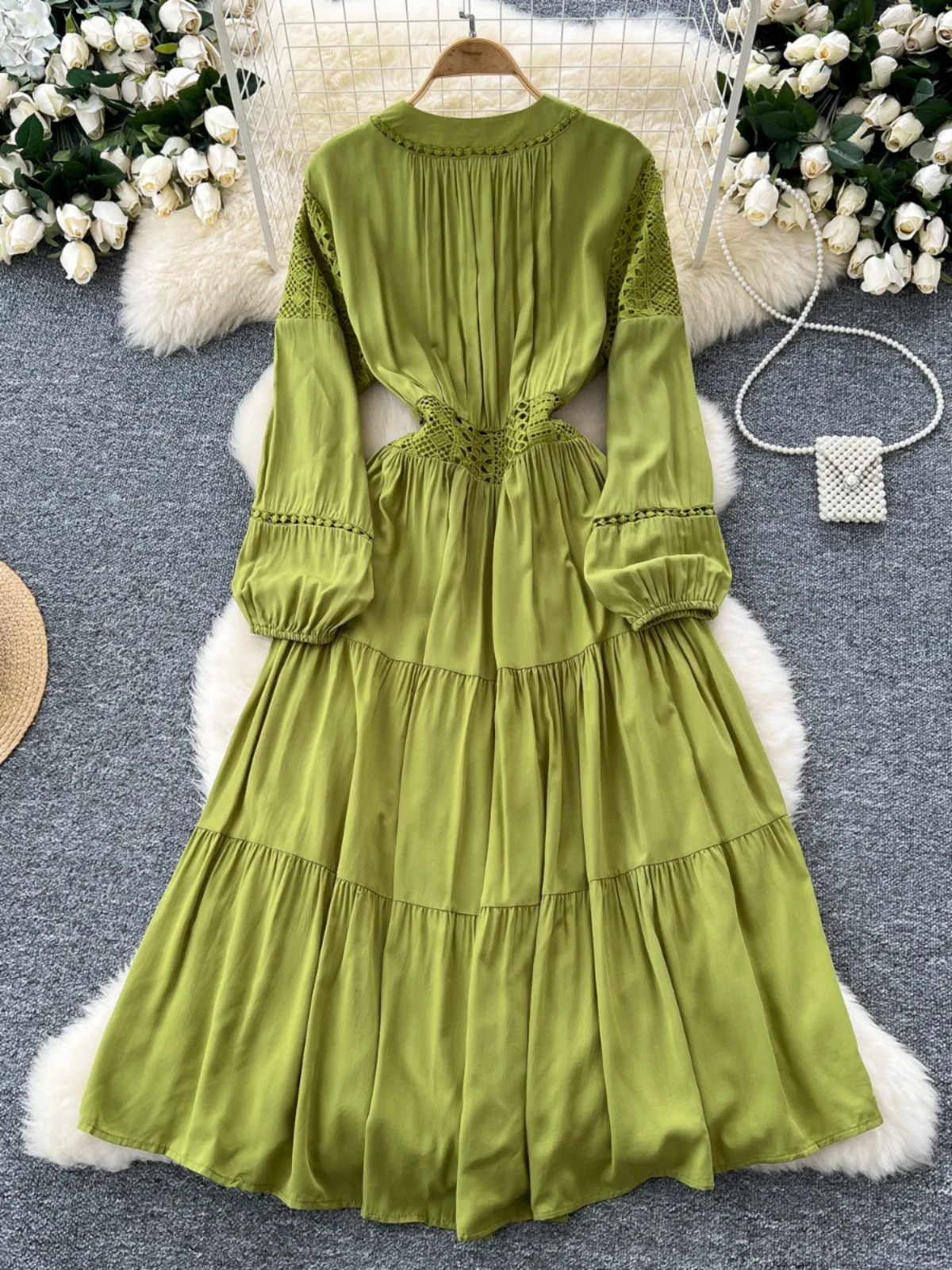 Ele Lace Hollow Out… - image