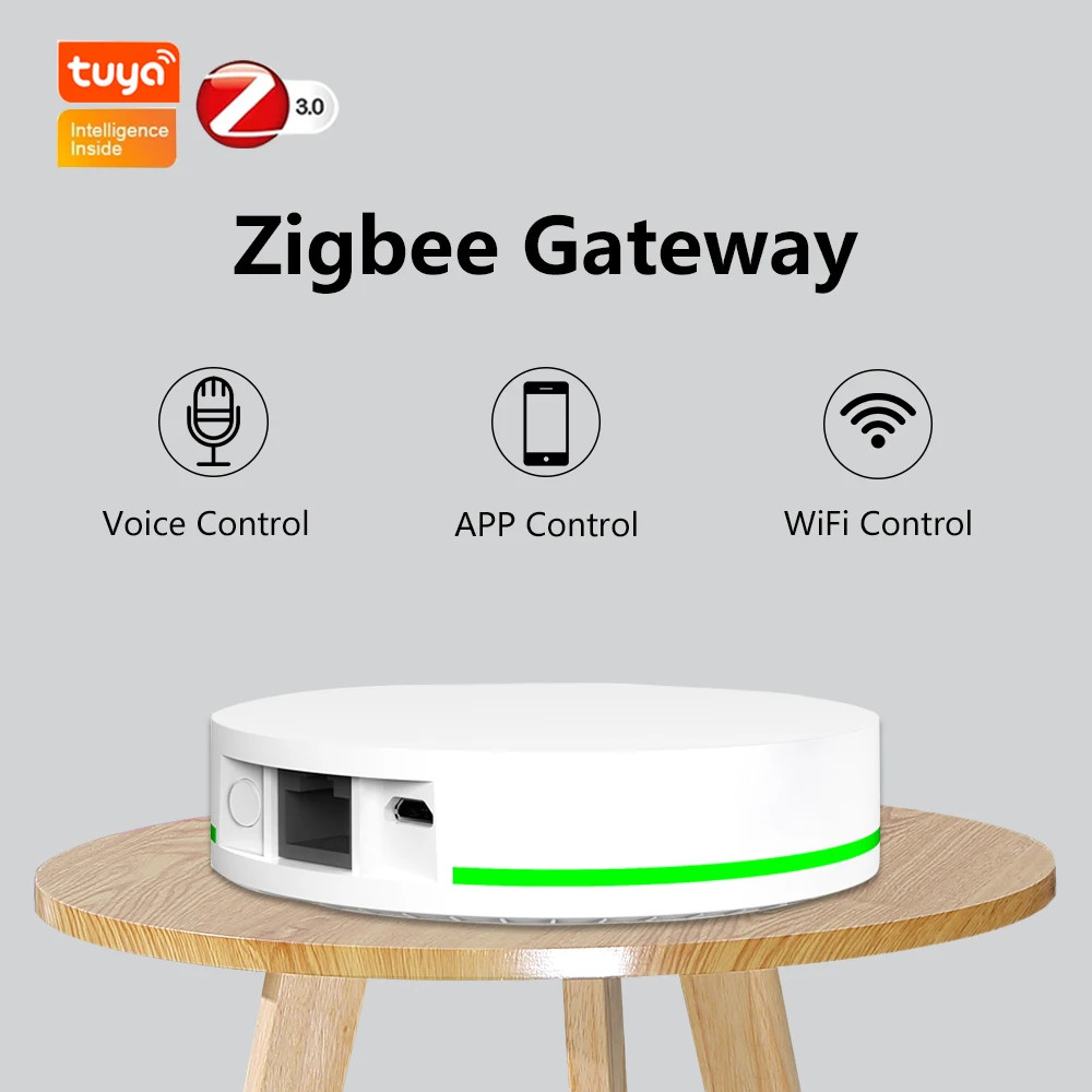 Smart ZigBee 3.0 Wire Gateway Hub Smart Home Bridge Wireless Remote Controller Works with Smart Life APP Alexa Google Home