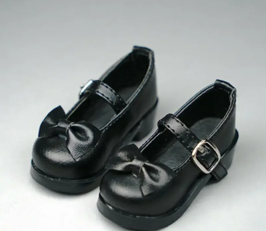 

Black 1/3 Cute Student Leather Shoes for Women BJD SD Doll Model Toy