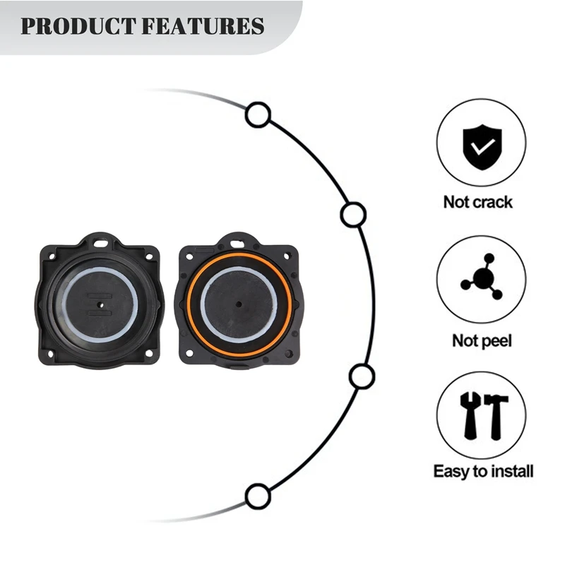 Kit de réparation de reconstruction de diaphragme de pompe à air, vannes d'air, rondelles de montage, livre à diaphragme, Hiblow Hp-80, Hp-60, 80PC000042P