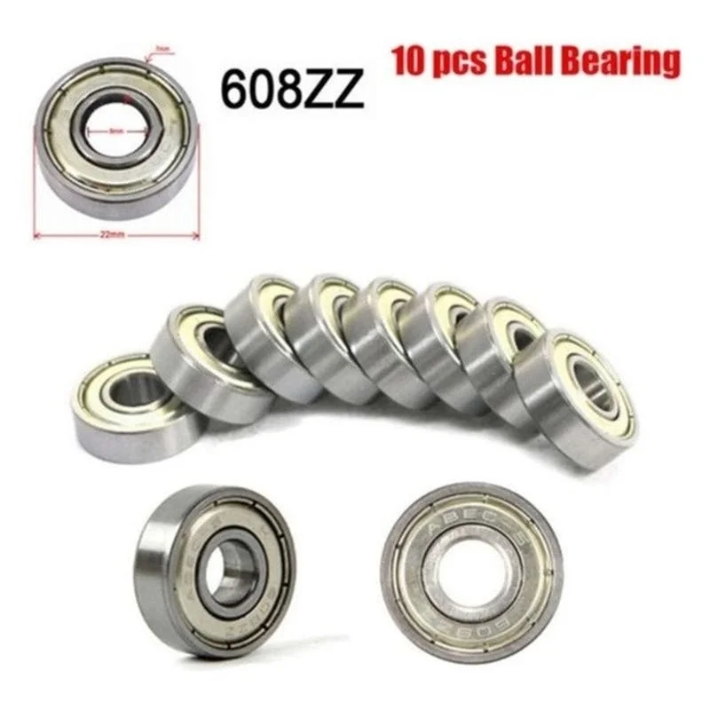 10PCS 688ZZ/693ZZ/608RS/608ZZ ABEC-5 1 Bearing Small Thrust Rolling Bearing Metal Deep Groove Coil Bearings Kit