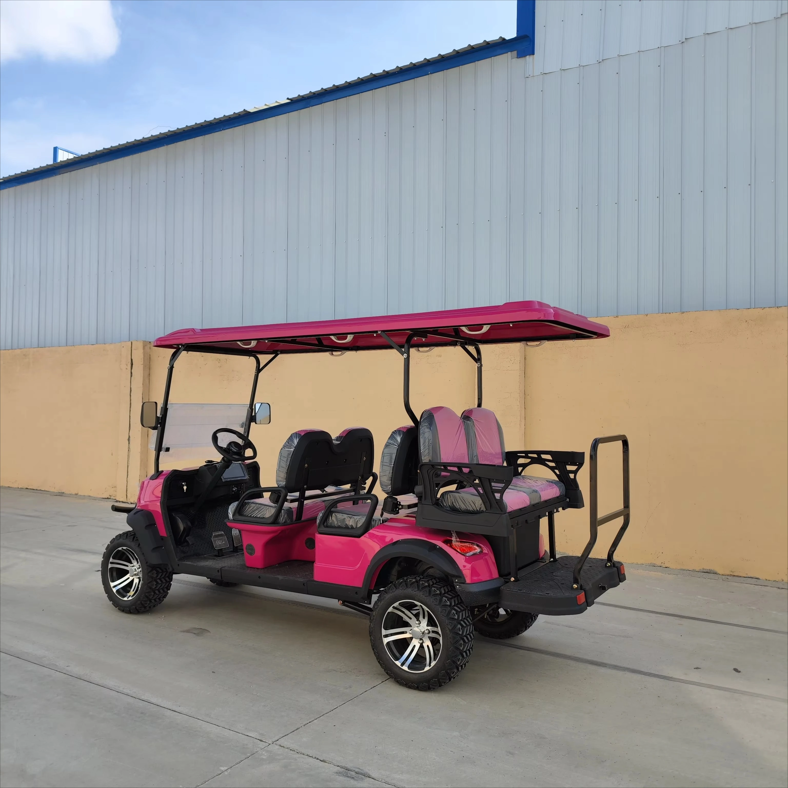 عربة جولف إسعاف قانونية للشارع الكهربائية عالية الجودة مكونة من 6 مقاعد في الصين تعمل بجميع الأجهزة مع صندوق شحن متاح للبيع