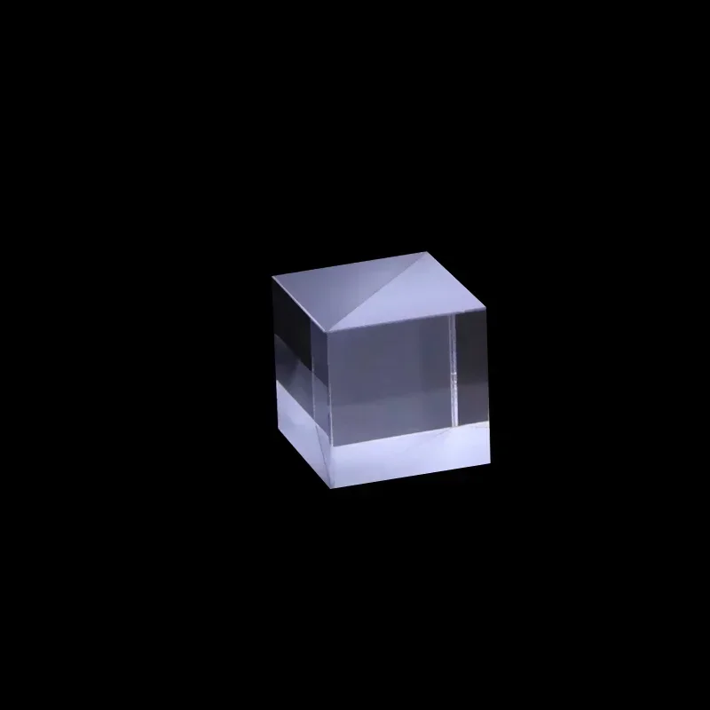 Beam Splitter Prism Optical Glass 40*40*40Mm Glass Cube R:T 50%:50% for Spectrometer Experiment Prisma