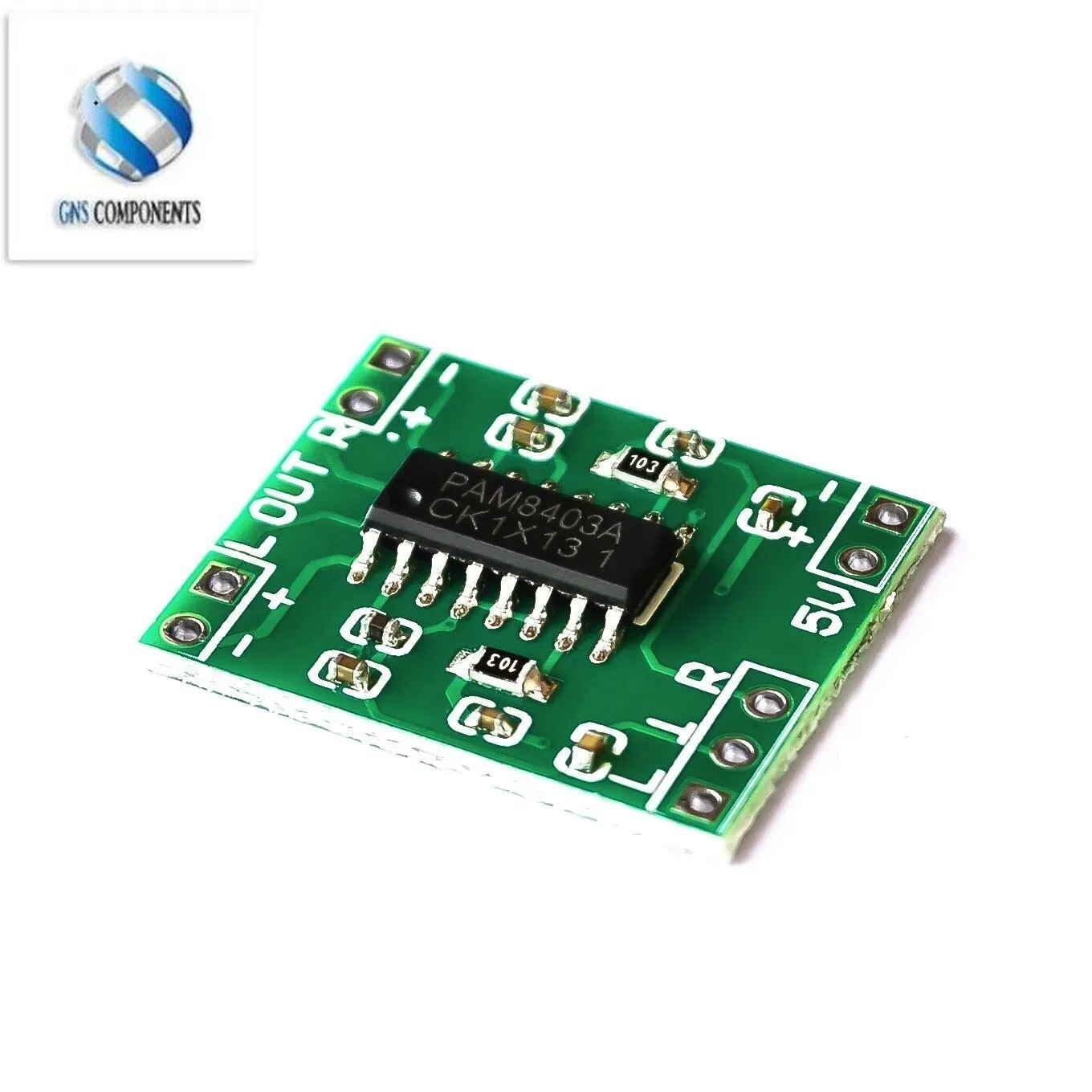 10 PCS PAM8403 Super mini digital amplifier board 2 * 3W Class D digital amplifier board efficient 2.5 to 5V USB power supply