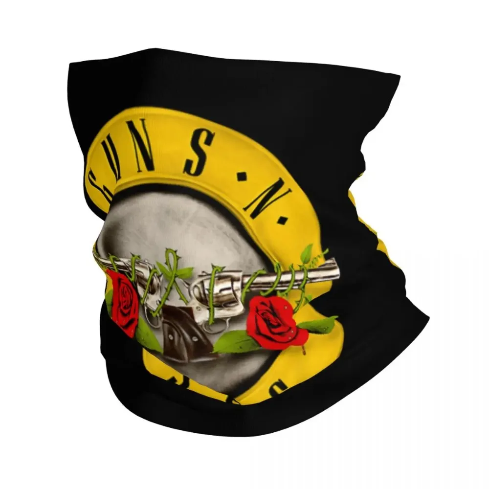 Guns N Roses Bullet Logo Bandana Cuello Polaina Heavy Metal Wrap Bufanda Multiuso Ciclismo Bufanda Ciclismo Unisex Adulto Durante Todas las Temporadas