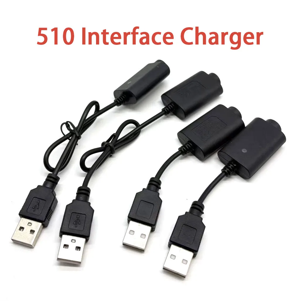 510 Interface Charger Preheating Battery USB Charging Head Connector LED Indicator  Lamp Smart Charge Adapter for 510