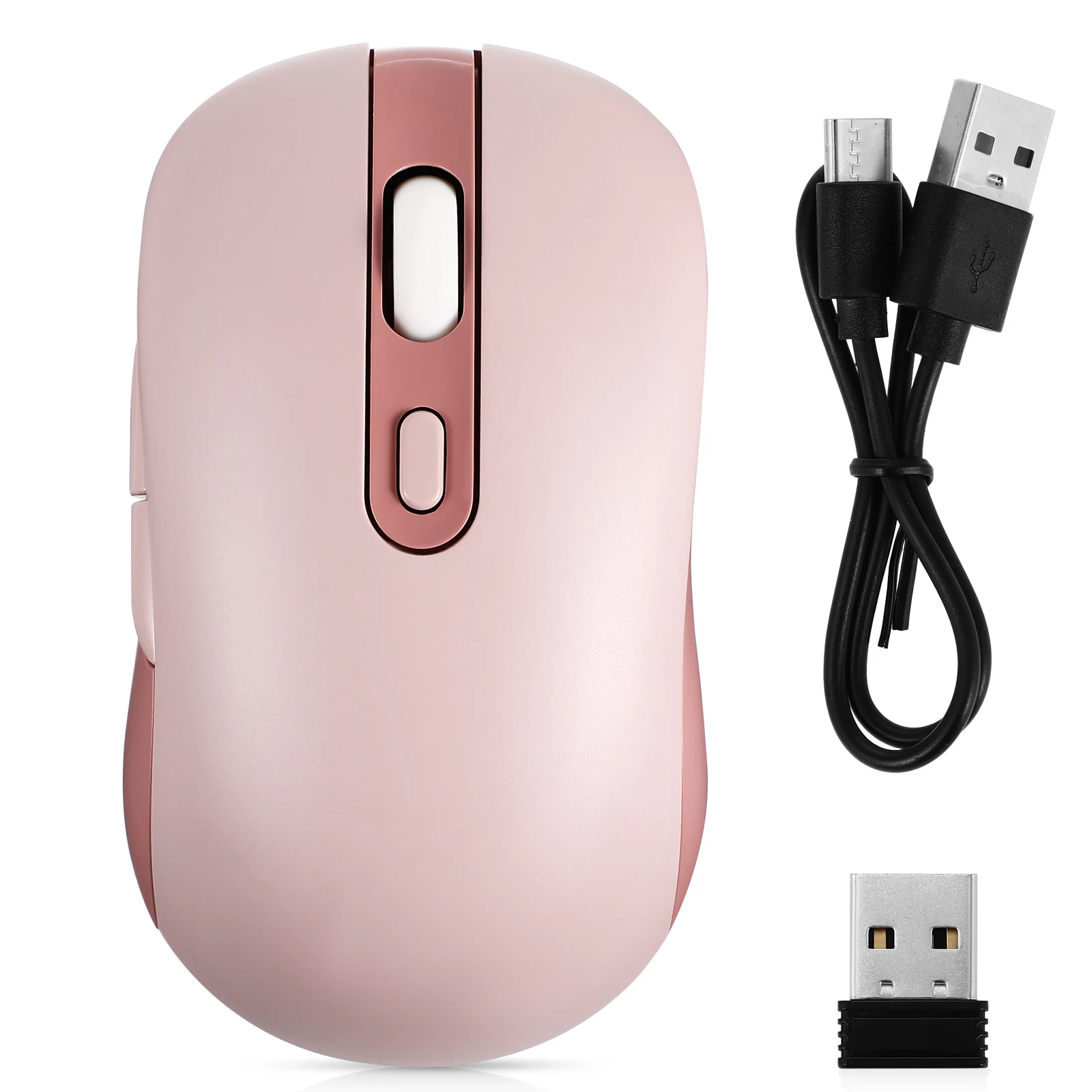 

Rechargeable Wireless Mouse Optical Laptop Mouse Adjustable Dpi Portable Computer Mice For Office Gaming
